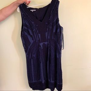 Anne Klein Silk Embroidered Dress